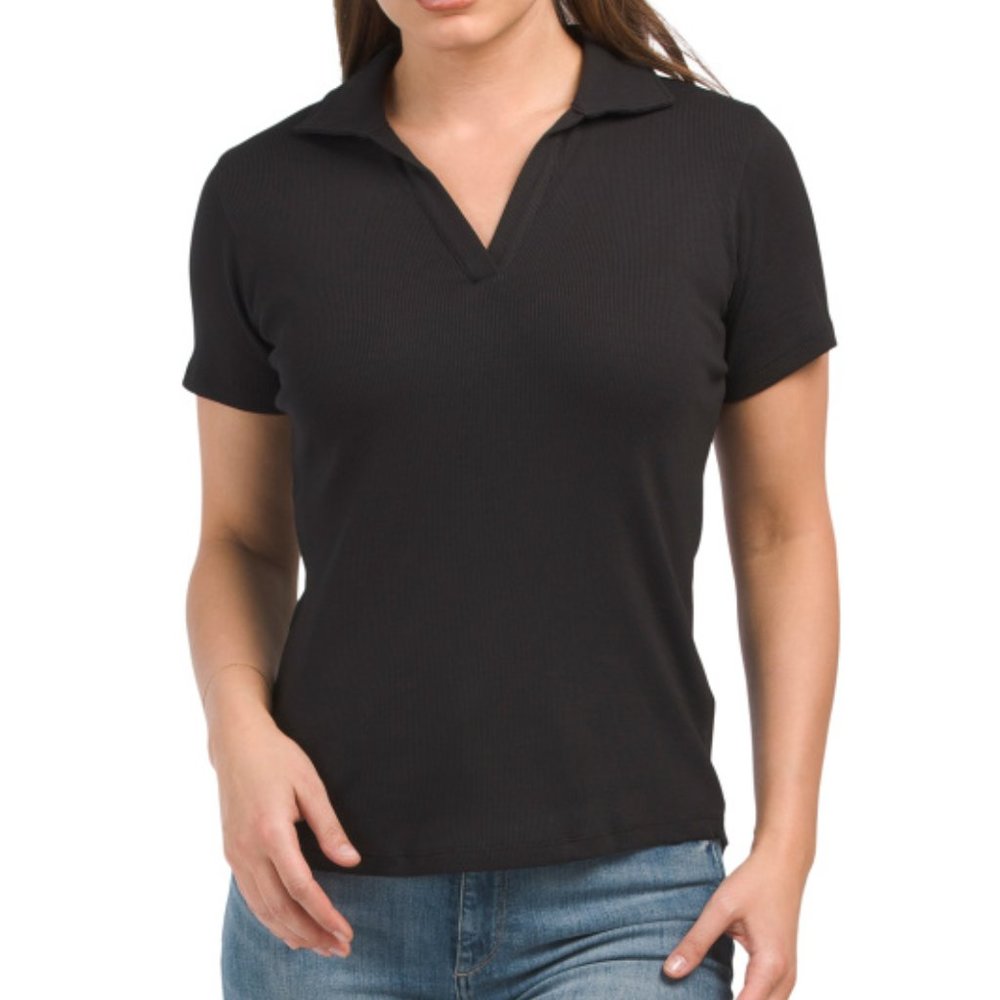 NWT Elie Tahari - Pima Cotton Blend Short Sleeve Polo